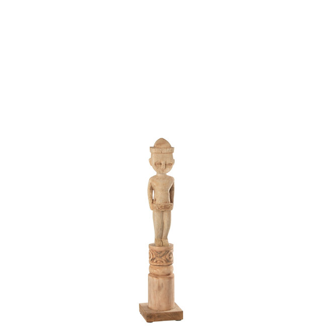 J-Line AFRICAN FIGURE ST WD NAT S