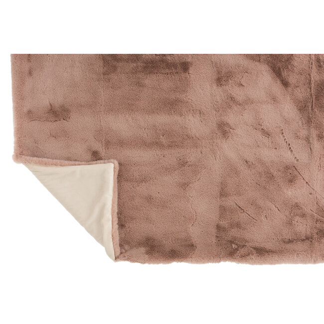 J-Line Plaid cutie poeder roze 180 x 130 cm