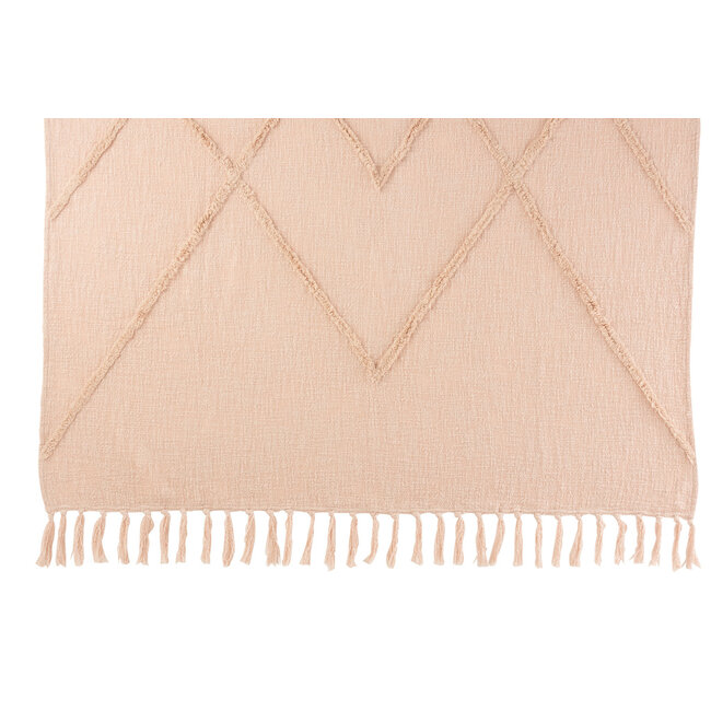 J-Line PLAID RHOMANGE COT POLY PINK