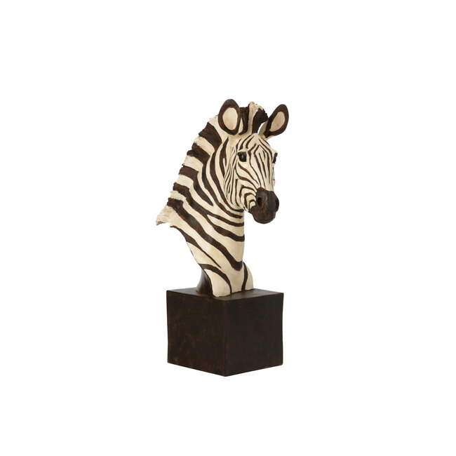 J-Line ZEBRA ON FOOT POLY WHITE/BLACK