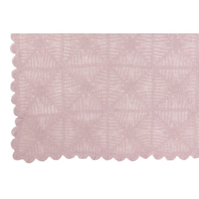 J-Line TABLECLOTH MIA LACE COT VIOL