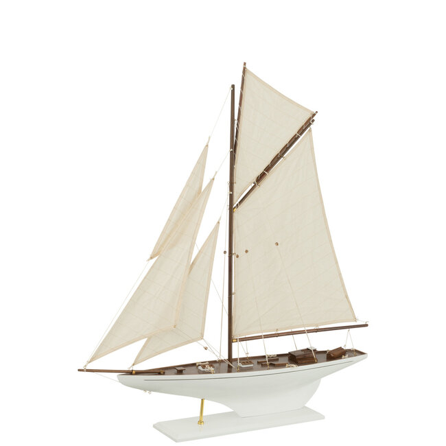 J-Line Zeilboot Paulownia Houtmix Groot