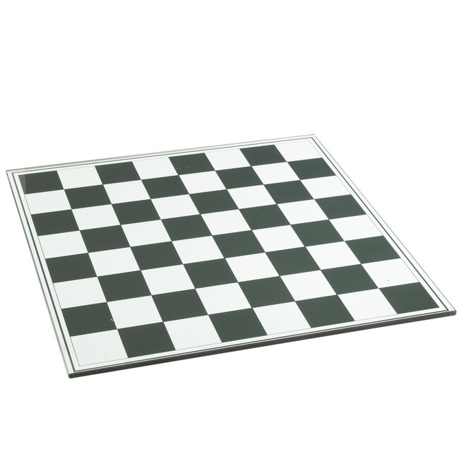 J-Line Schaakspel Dieren Hars Blauw/Oranje