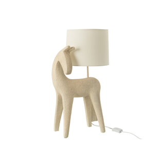 J-Line Table Lamp Horse Modern Resin Beige