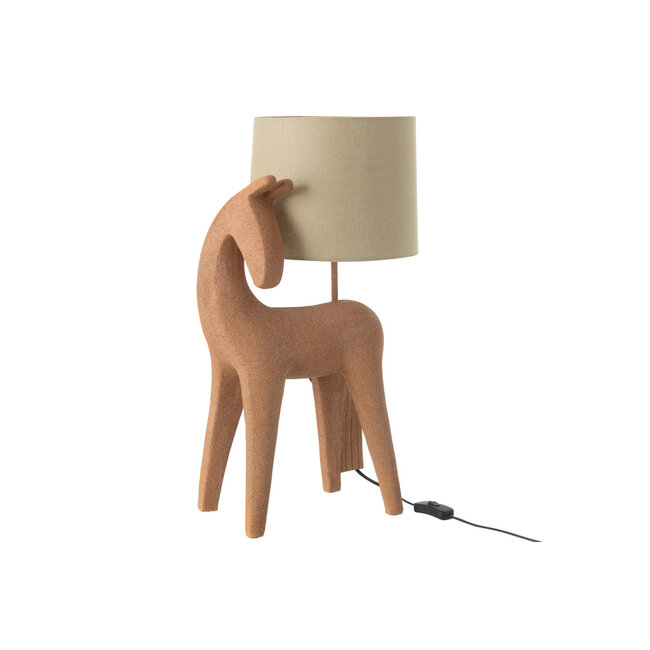 J-Line Table Lamp Horse Modern Resin Terra