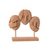 J-Line Face See/Hear/Speak On Stand Resin Terra