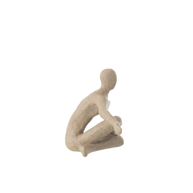 J-Line Figure Arm Open Resin Beige