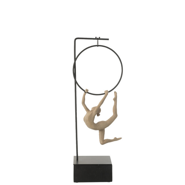 J-Line Gymnast Hoop Alpha Resin Beige/Black