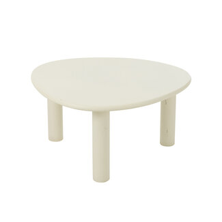 J-Line Bijzettafel Bali Mdf/Pvc Wit Medium