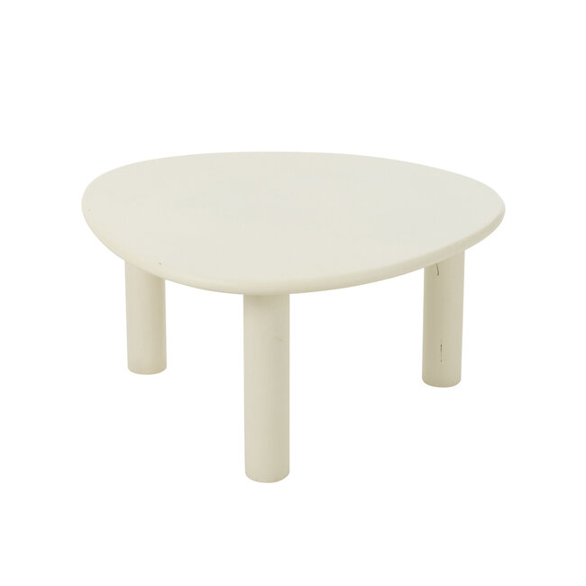 J-Line Bijzettafel Bali Mdf/Pvc Wit Medium