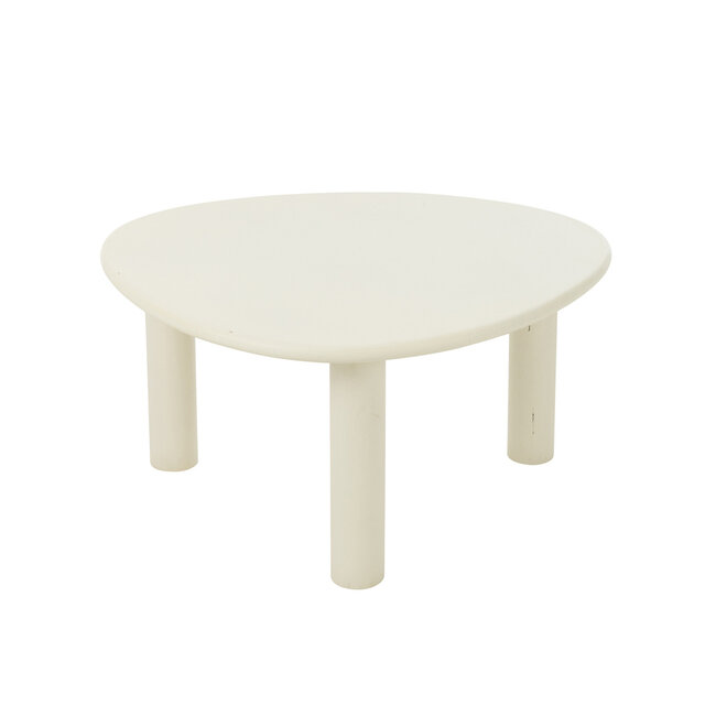 J-Line Bijzettafel Bali Mdf/Pvc Wit Medium