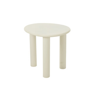 J-Line Bijzettafel Bali Mdf/Pvc Wit Klein