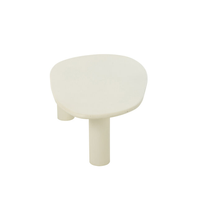 J-Line Bijzettafel Bali Mdf/Pvc Wit Groot