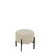 J-Line Kruk Boucle Multiplex/Polyester Wit/Zwart