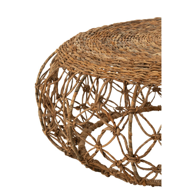 J-Line Koffietafel Schotel IJzer/Bananenblad Natuurlijk