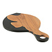 J-Line Snijplank Modern Acacia Hout/Hars Naturel/Zwart