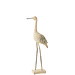 J-Line Decoratie Vogel Mango Hout/Metaal Mix Groot