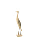 J-Line Decoratie Vogel Mango Hout/Metaal Mix Medium