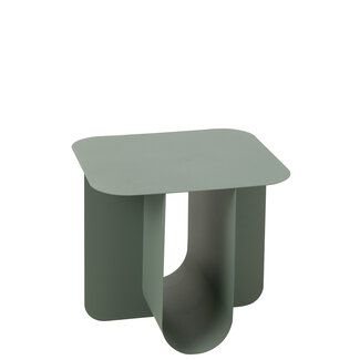 J-Line Bijzettafel Vierkant Metaal Groen