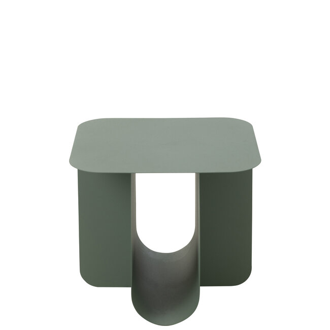 J-Line Bijzettafel Vierkant Metaal Groen