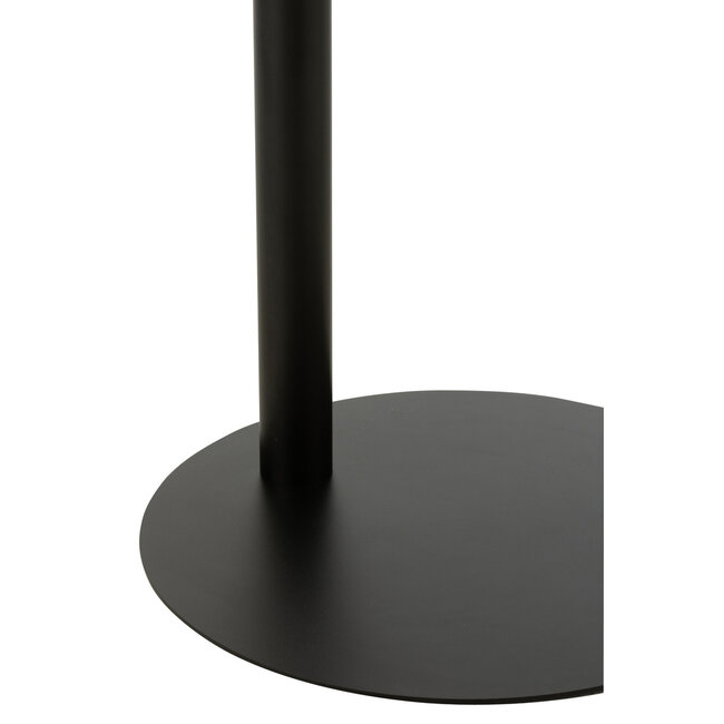 J-Line Bijzettafel Rond Metaal Zwart