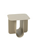 J-Line Bijzettafel Vierkant Metaal Beige