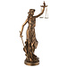 J-Line Vrouwe Justitia Hars Koper Groot
