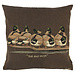 Mars & More gobelin kussen eenden bruin bad boys 45x45cm
