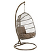 J-Line Hangstoel Egga Staal/Touw Bruin