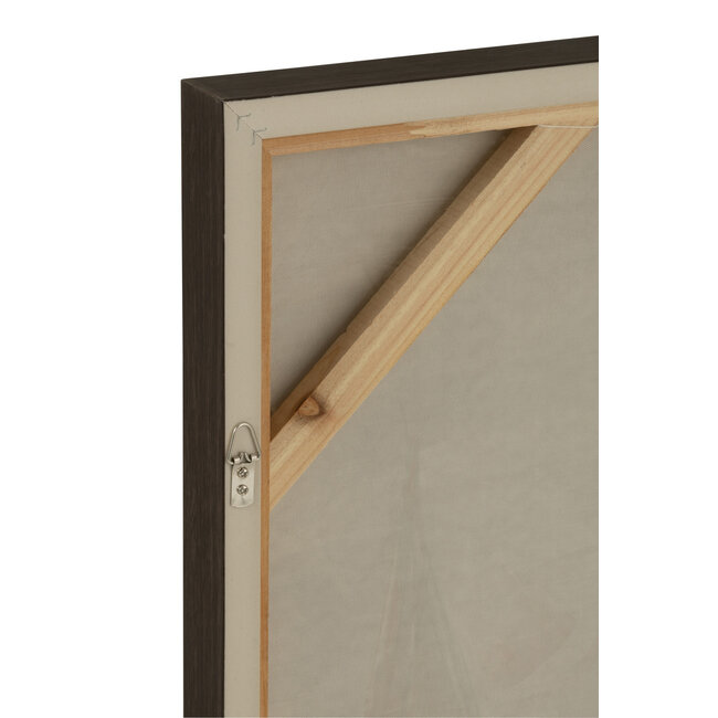 J-Line Set van 3 schilderijen Hog acryl/canvas mix