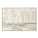 J-Line Schilderij Tog Acryl/Canvas Wit/Bruin