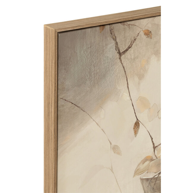 J-Line Schilderij Moeras Acryl/Canvas Wit/Natuurlijk