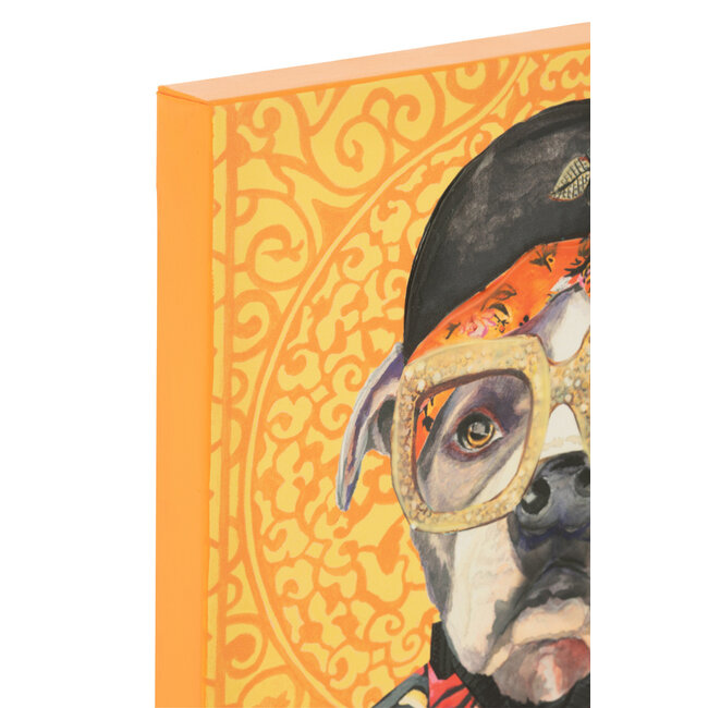 J-Line Muurdecoratie Hond Popart Canvas Mix Klein