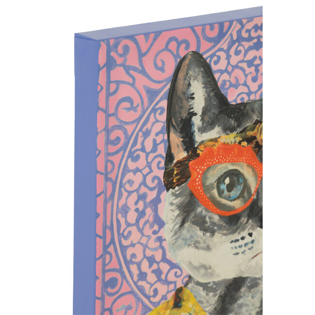 J-Line Wanddecoratie Kat Popart Canvas Mix Klein