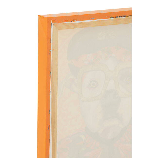 J-Line Muurdecoratie Hond Popart Canvas Mix Klein