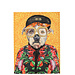 J-Line Wall Deco Dog Popart Canvas Mix Large