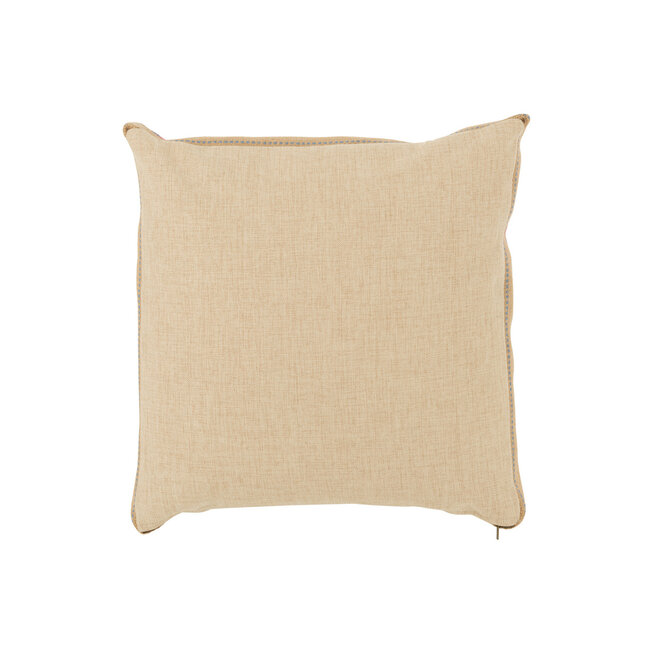 J-Line Pillow Cat Popart Polyester/Linen Mix