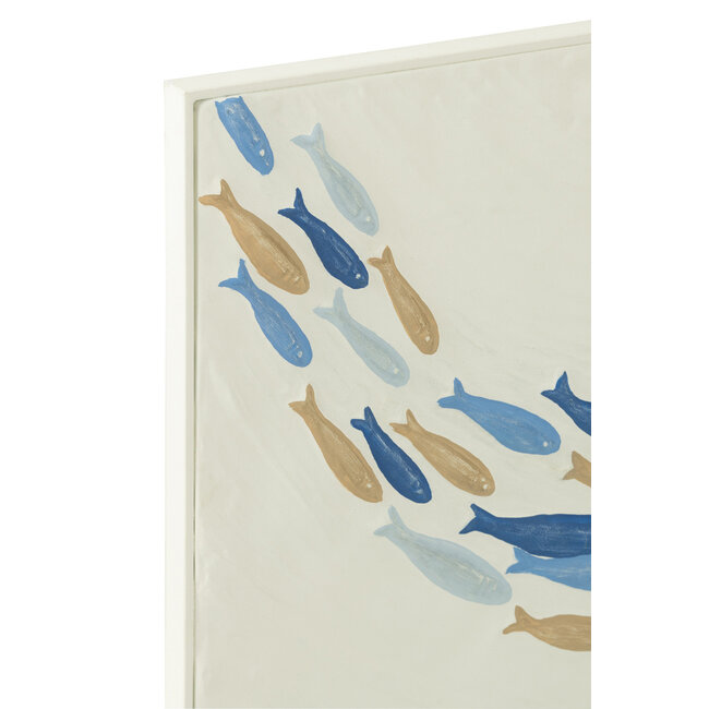 J-Line Muurdecoratie Schoolvis Doli Iron Mix