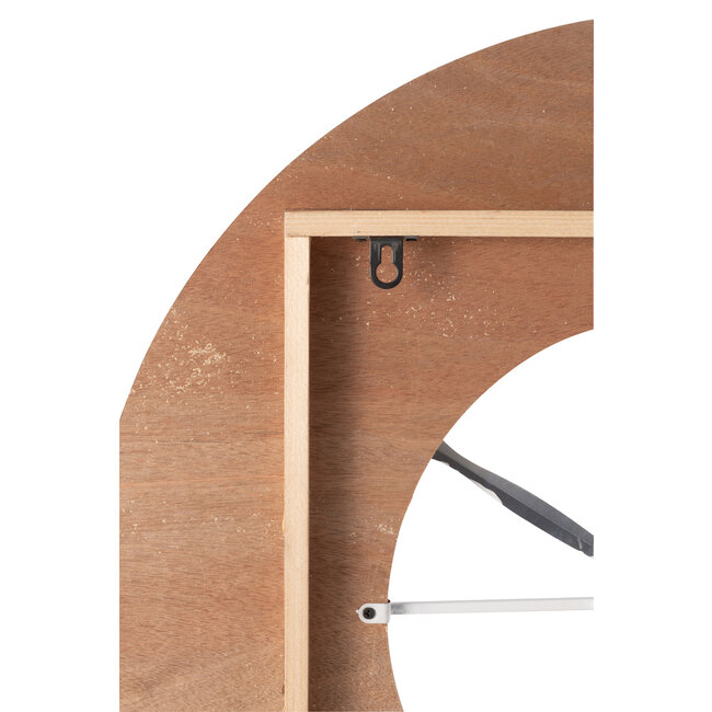 J-Line Klok Sodi Mdf Naturel/Wit