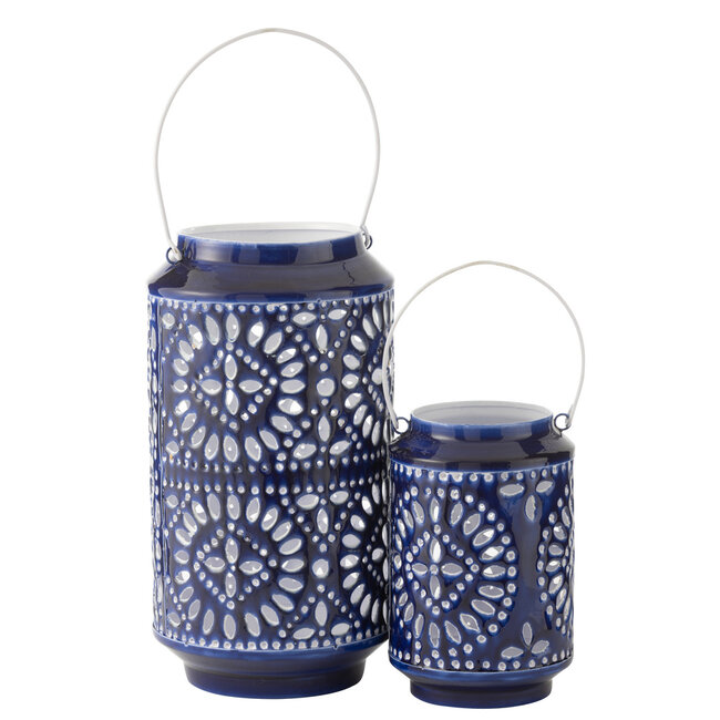 J-Line Orkaan Nag Iron Blauw/Wit Groot