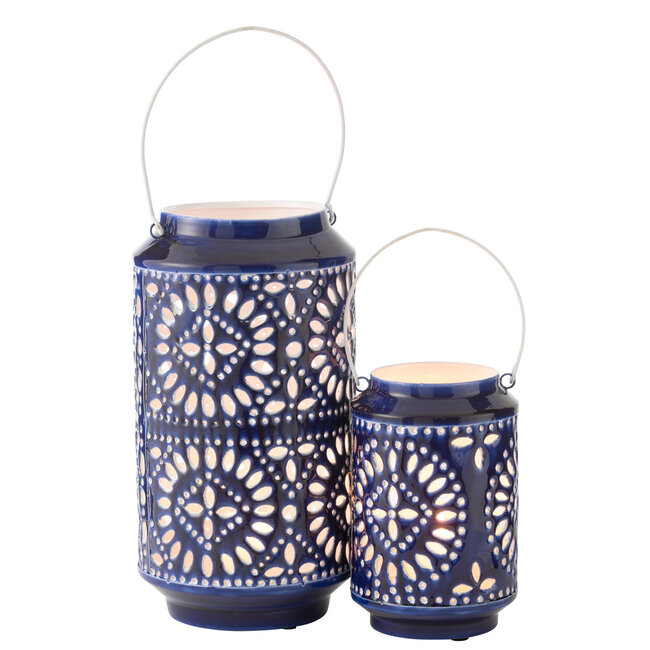 J-Line Orkaan Nag Iron Blauw/Wit Groot