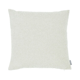 Linen & More King Bouclé kussen gebroken wit 45x45cm