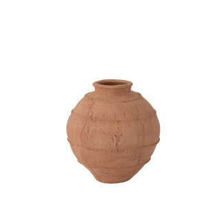 J-Line Vaas Kaia Rond Terracotta