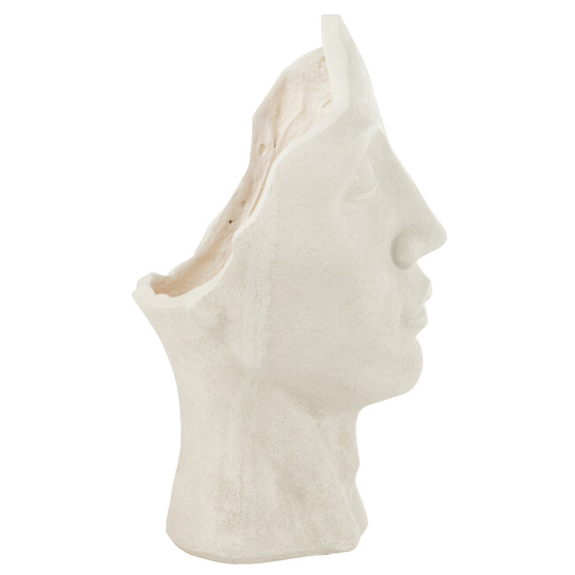 J-Line Bloempot David Clay Wit Groot