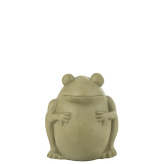 J-Line Bloempot Kikker Klei Groen Groot