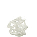 J-Line Papiergewicht Infinity Knot Glas Wit/Transparant