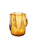 J-Line Vaas Druppelglas Amber Klein