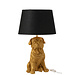 J-Line Lamp Hond Zittend Hars Goud