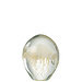 J-Line Papiergewicht Calypso Glas Transparant/Beige Klein