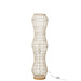 J-Line Staande lamp rotan gevlochten metaal wit